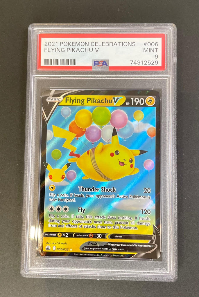 2021 Pokemon Celebrations Flying Pikachu V 006 PSA 9 – Eastside