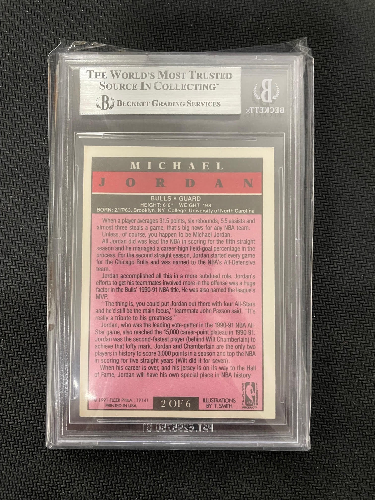 1991-92 Fleer Pro-Visions #2 Michael Jordan BGS 9.0