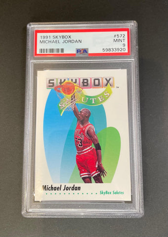 1991 Skybox Salutes Michael Jordan #572 PSA 9