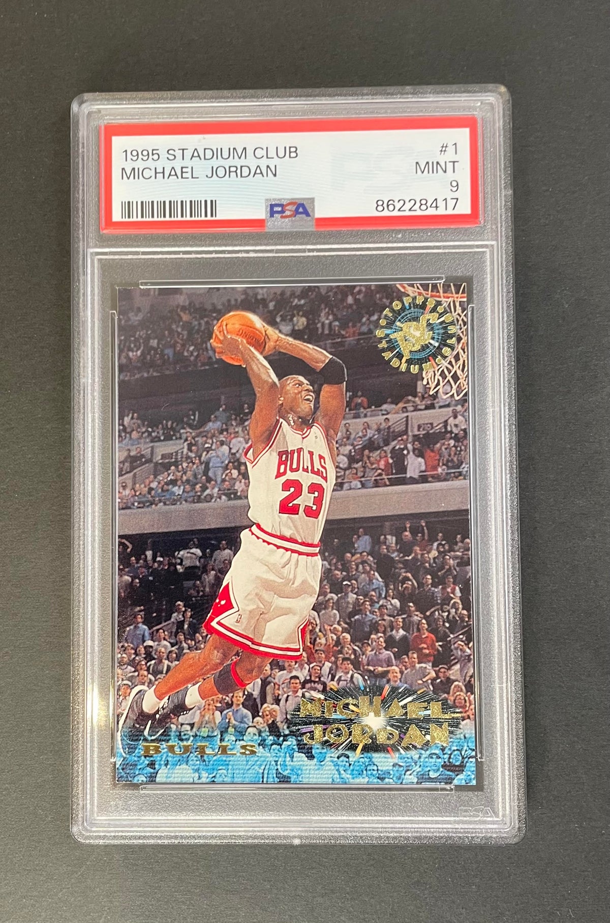 1995-96 Stadium Club Michael Jordan #1 PSA 9
