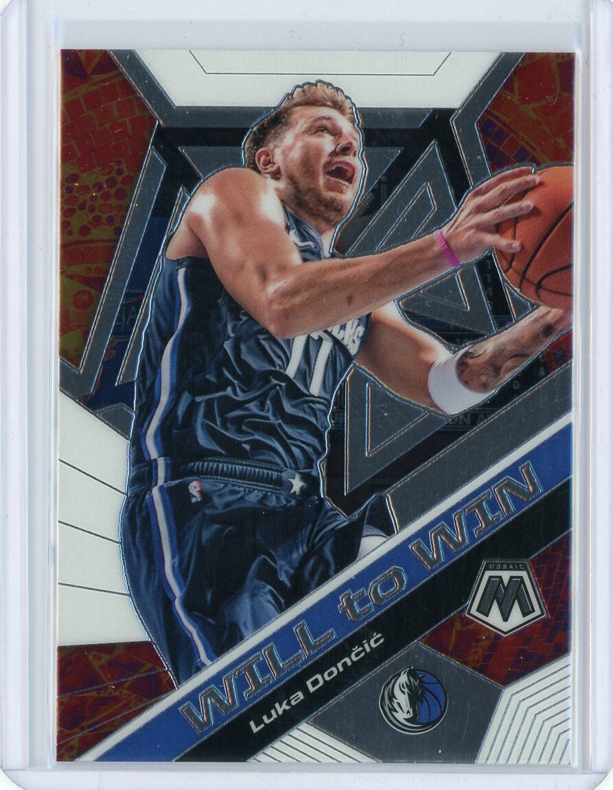2019-2020 Panini Mosaic Basketball Luka Doncic Will to Win Card #13