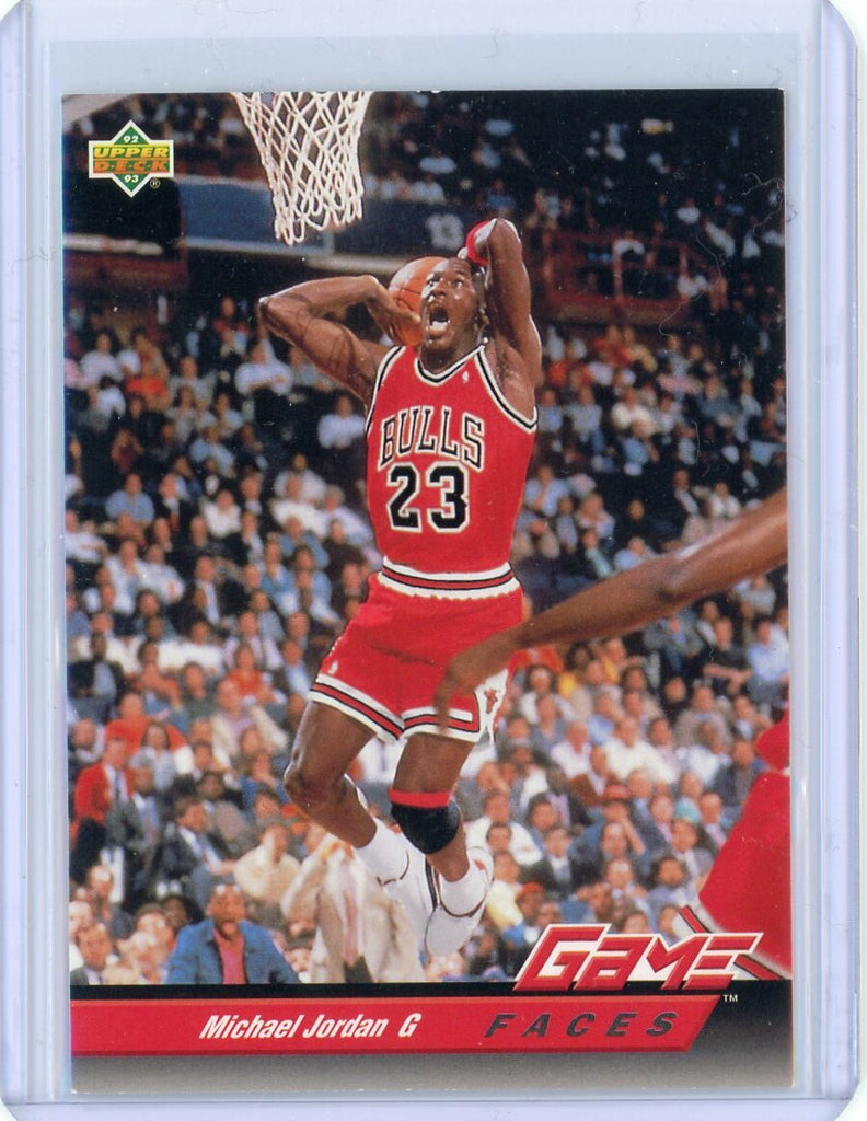 1992-1993 Upper Deck Basketball Michael Jordan Game Faces Card #488