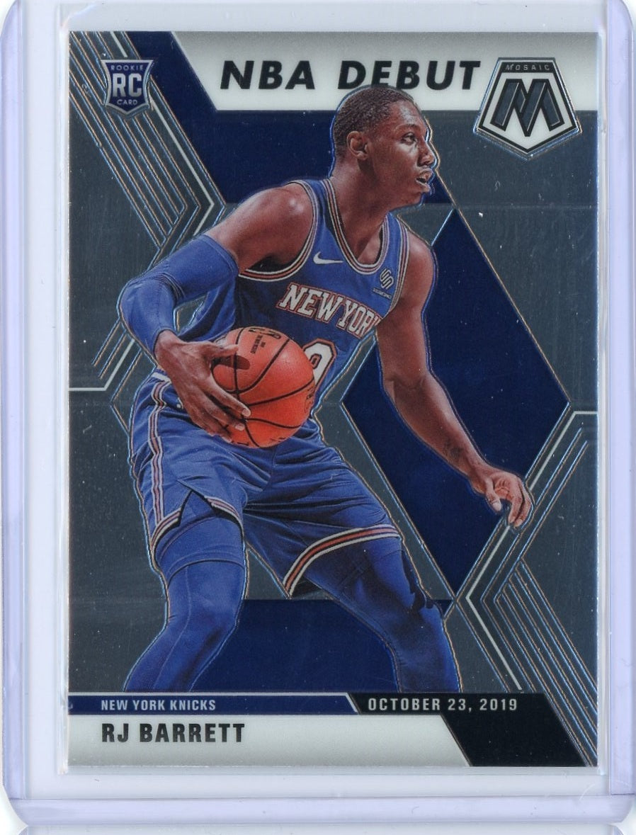 2019-2020 Panini Mosaic Basketball Rj Barrett NBA Debut RC Card #270