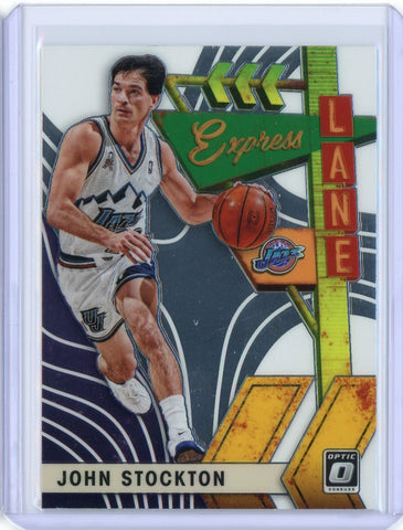 2019-2020 Panini Optic Basketball John Stockton Express Lane Card #8