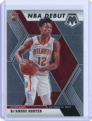 2019-2020 Panini Mosaic Basketball De'Andre Hunter NBA Debut Card #266