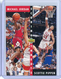 1992-1993 Upper Deck Michael Jordan Pippen Scoring Threats Card #62