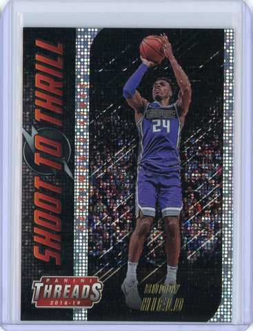 2018-2019 Panini Threads Basketball Buddy Hield Shoot to Thrill Dazzle Card #1