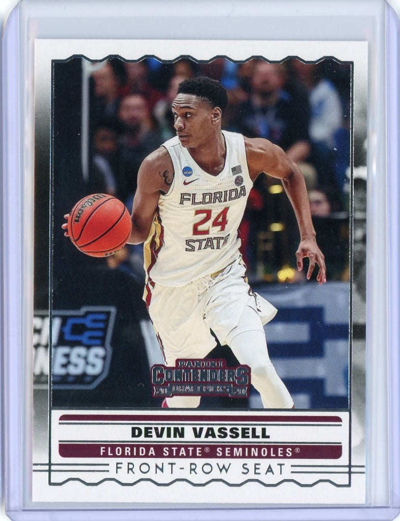 2020-2021 Panini Contenders Draft Basketball Devin Vassell Front-Row Seat Card #SS-15