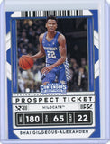 2020-2021 Panini Contenders Basketball Shai Gilgeous-Alexander Prospect Ticket Card #39