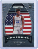 2020-2021 Panini Prizm Draft Picks Basketball James Wiseman Global Prospects RC Card #97