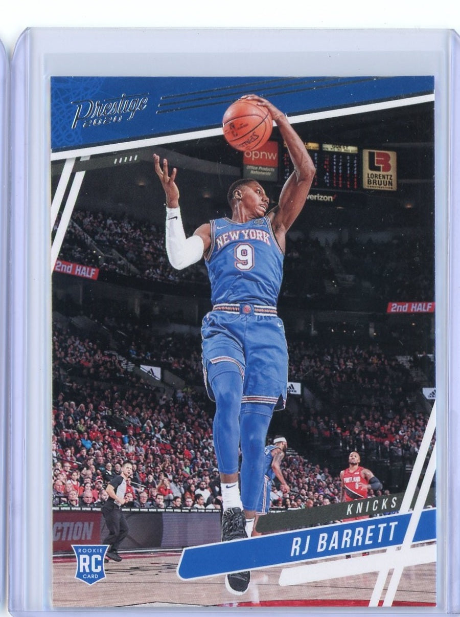 2019-2020 Panini Chronicles Basketball Rj Barrett Prestige RC Card #69