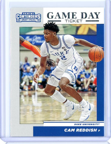 2019-2020 Panini Contenders Draft Picks Basketball Cam Reddish Game Day Ticket Card #4