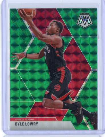 2019-2020 Panini Mosiac Basketball Kyle Lowry Green Prizm Card #29