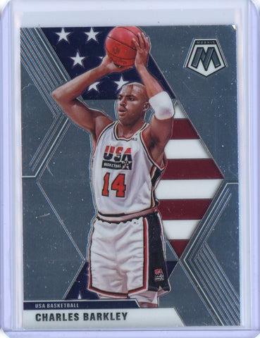 2019-2020 Panini Mosiac Basketball Charles Barkley USA Card #252