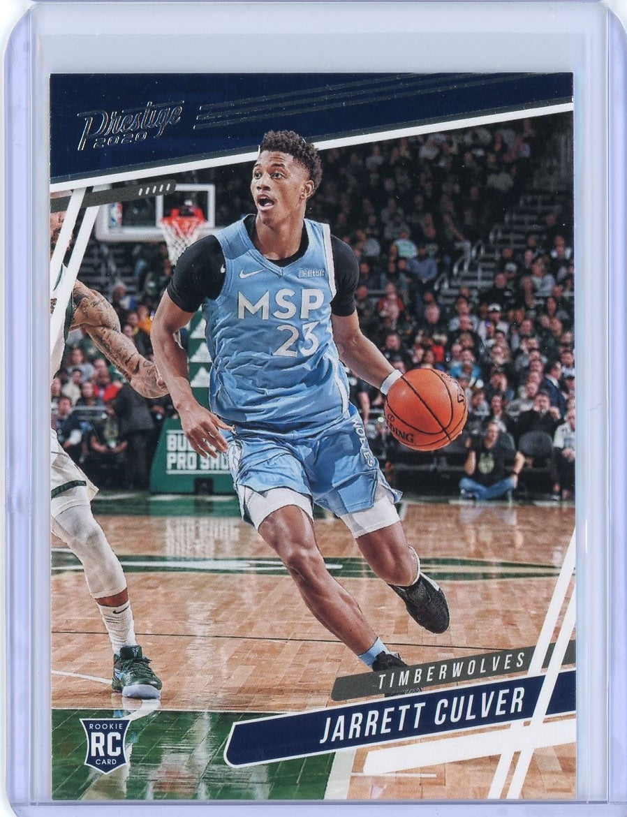 2019-2020 Panini Chronicles Basketball Jarrett Culver Prestige RC Card #56
