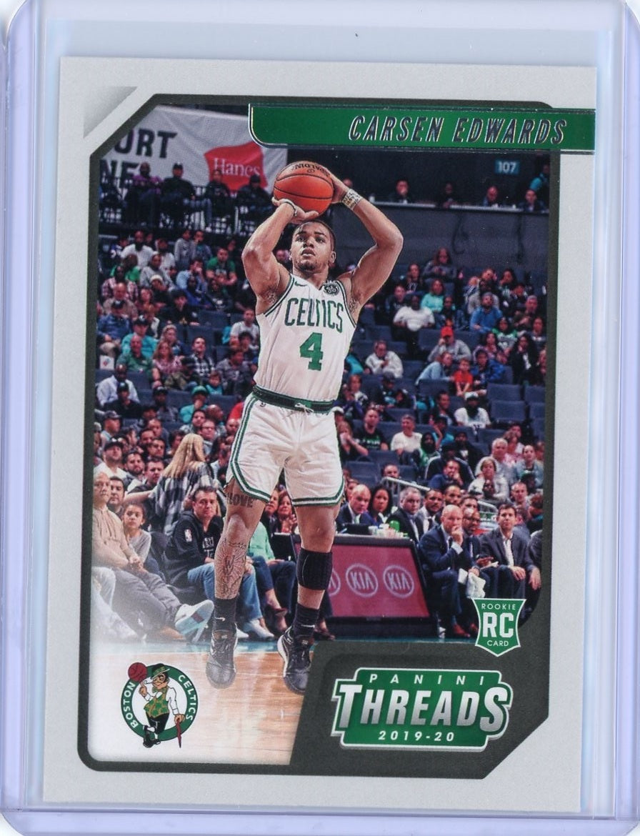 2019-2020 Panini Chronicles Basketball Carsen Edwards Threads RC Card #93