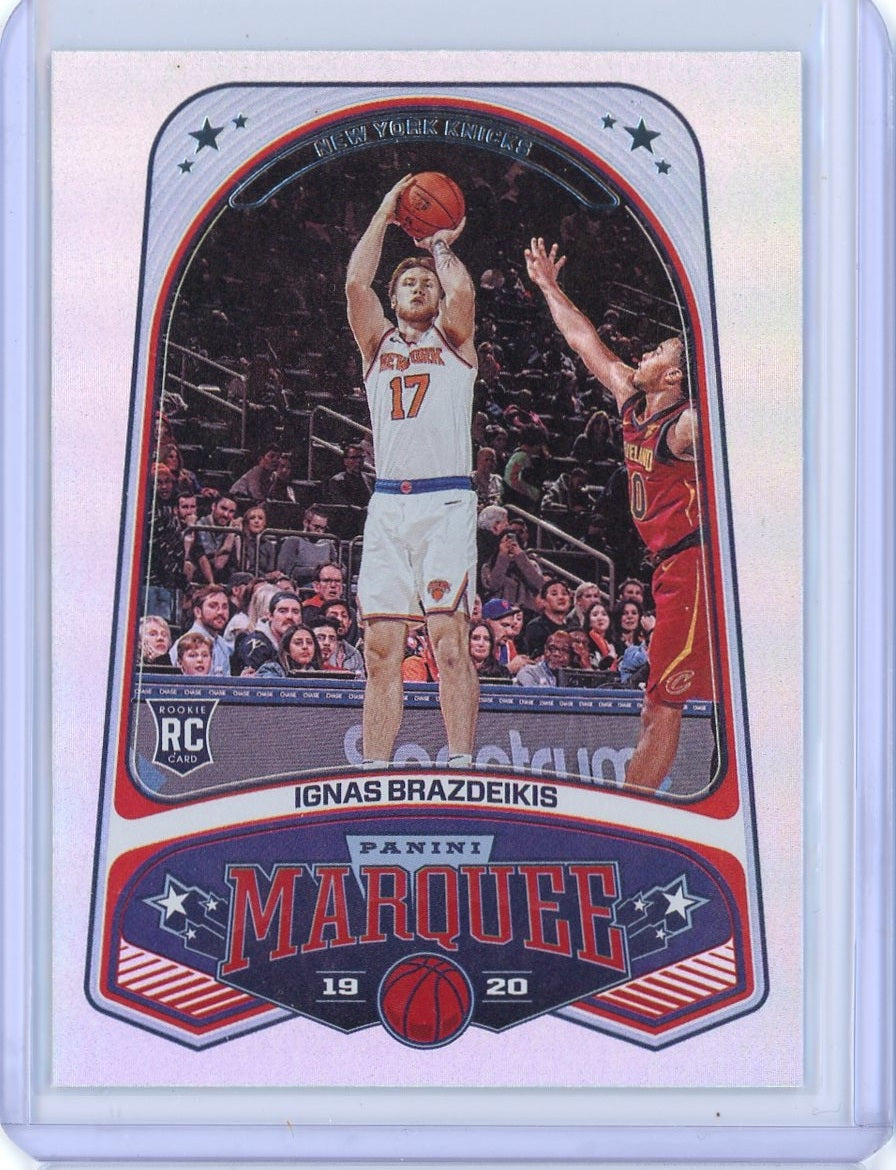 2019-2020 Panini Chronicles Basketball Ignas Brazdeikis Marquee RC Card #258