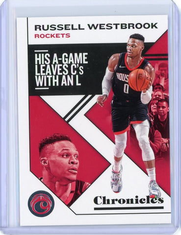 2019-2020 Panini Chronicles Basketball Russell Westbrook Card #45