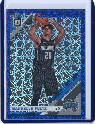 2019-2020 Panini Optic Basketball Markelle Fultz Blue Velocity Prizm Card #121