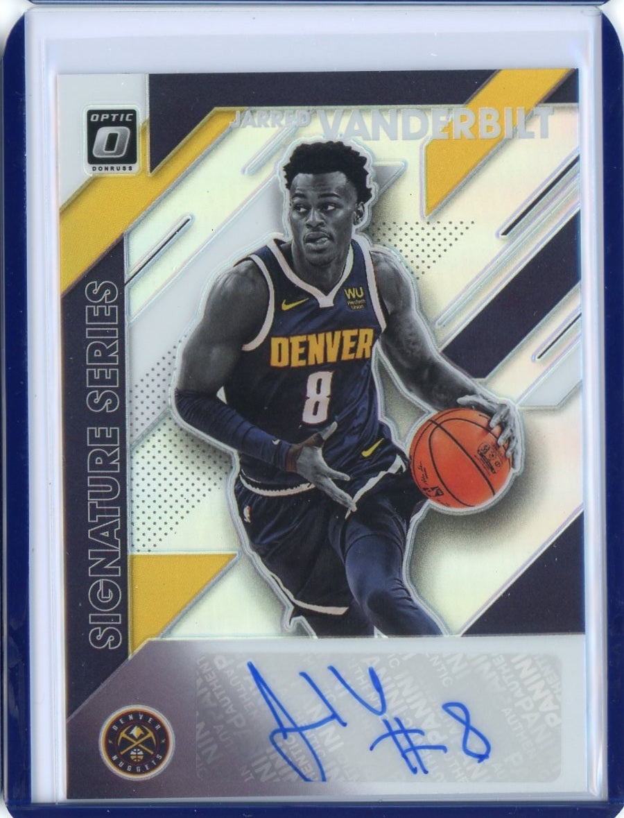 2019-2020 Panini Donruss Optic Basketball Jarred Vanderbilt Signature Series Auto Prizm Card #SS-JVB