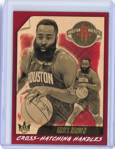 2019-2020 Panini Court Kings Basketball James Harden Cross Hatching Handles Card #2