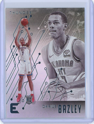 2019-2020 Panini Chrronicles Basketball Darius Bazley Essentials RC Card #228