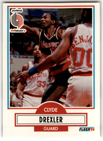 1990 Fleer Clyde Drexler Card 154 Default Title