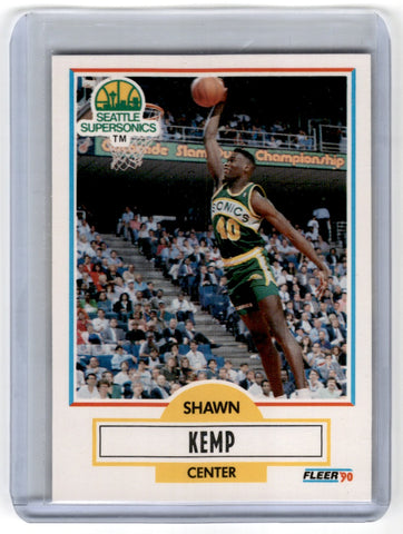 1990 Fleer Shawn Kemp Rookie Card 178