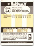 1990 Fleer Tim Hardaway Golden State Warriors Card 63