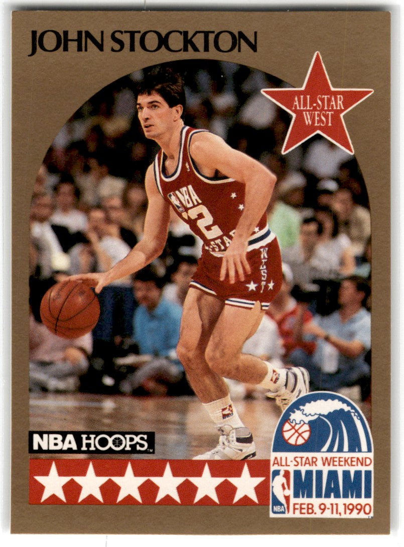 1990 Hoops John Stockton Card 25 Default Title
