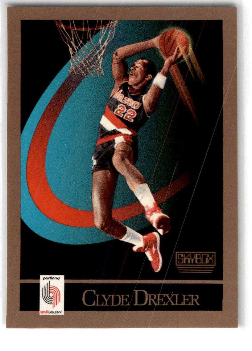 1990 SkyBox Clyde Drexler Card 233 Default Title