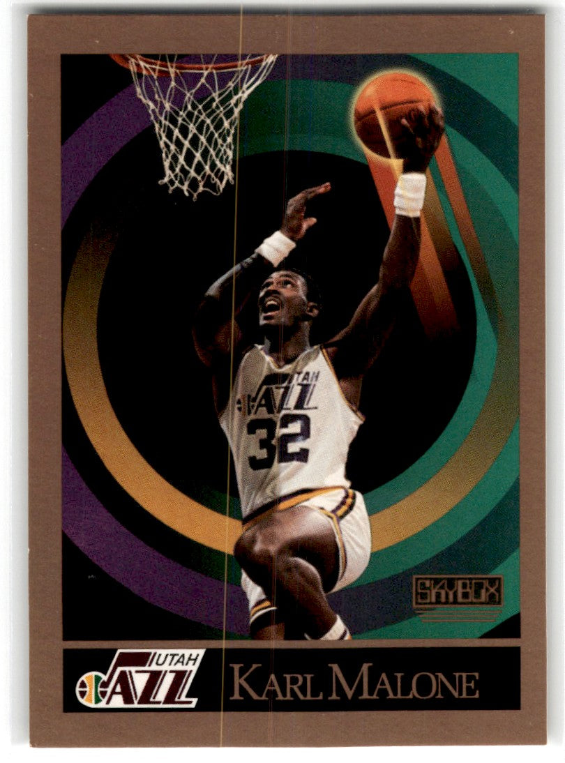 1990 SkyBox Karl Malone Card 282 Default Title