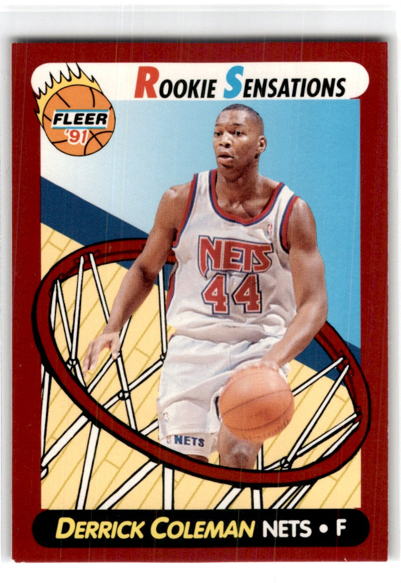 1991 Fleer Rookie Sensations Derrick Coleman Card3 Default Title