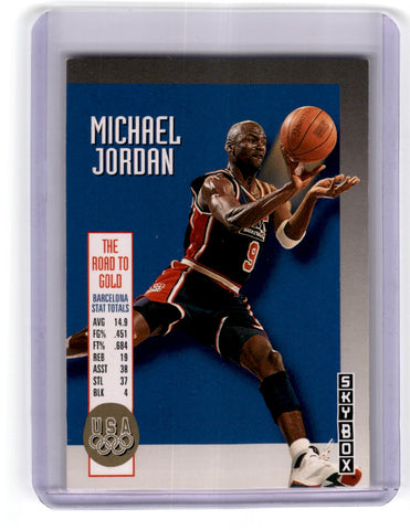 1992 SkyBox Olympic Team Michael Jordan Card USA11