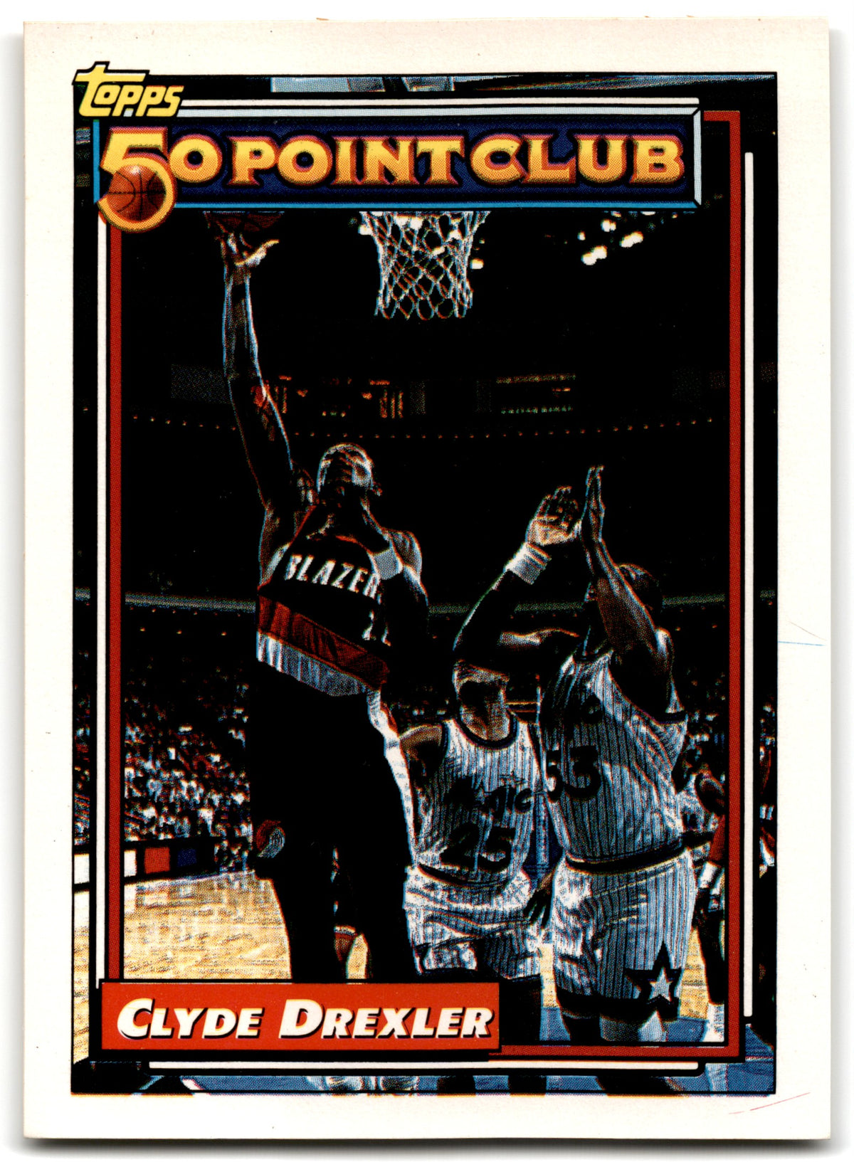 1992 Topps Clyde Drexler Portland Trail Blazers Card 212