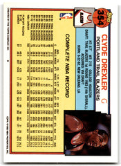 1992 Topps Clyde Drexler Portland Trail Blazers Card 354