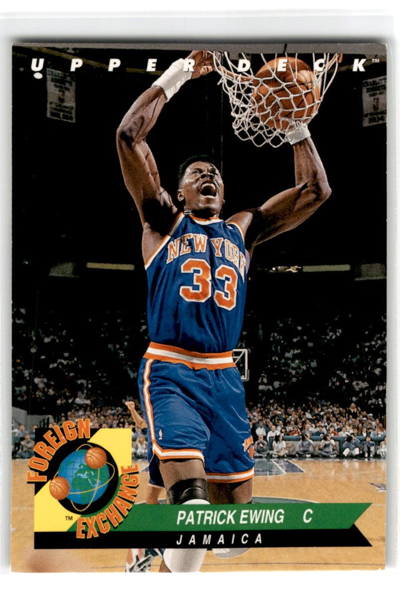 1992 Upper Deck Foreign Exchange Patrick Ewing Card FE3 Default Title