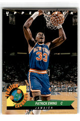 1992 Upper Deck Foreign Exchange Patrick Ewing Card FE3 Default Title