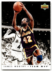 1992 Upper Deck Team MVPs James Worthy Los Angeles Lakers TM14