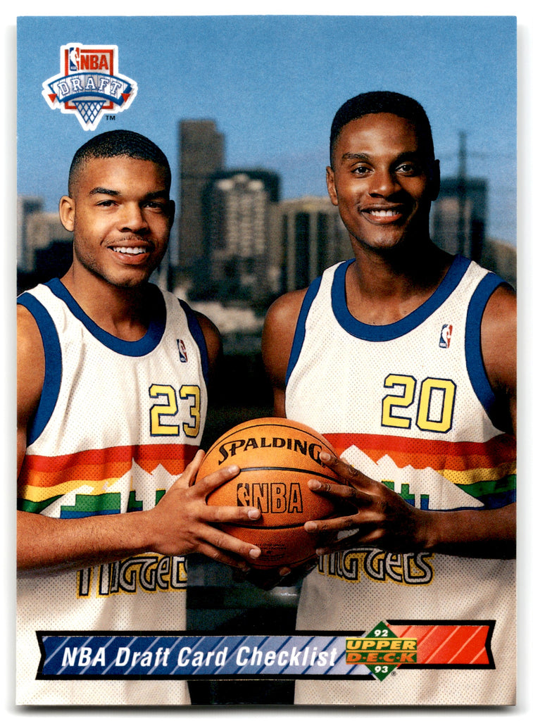 1992 Upper Deck NBA Draft Card Checklist DPK Denver Nuggets 21