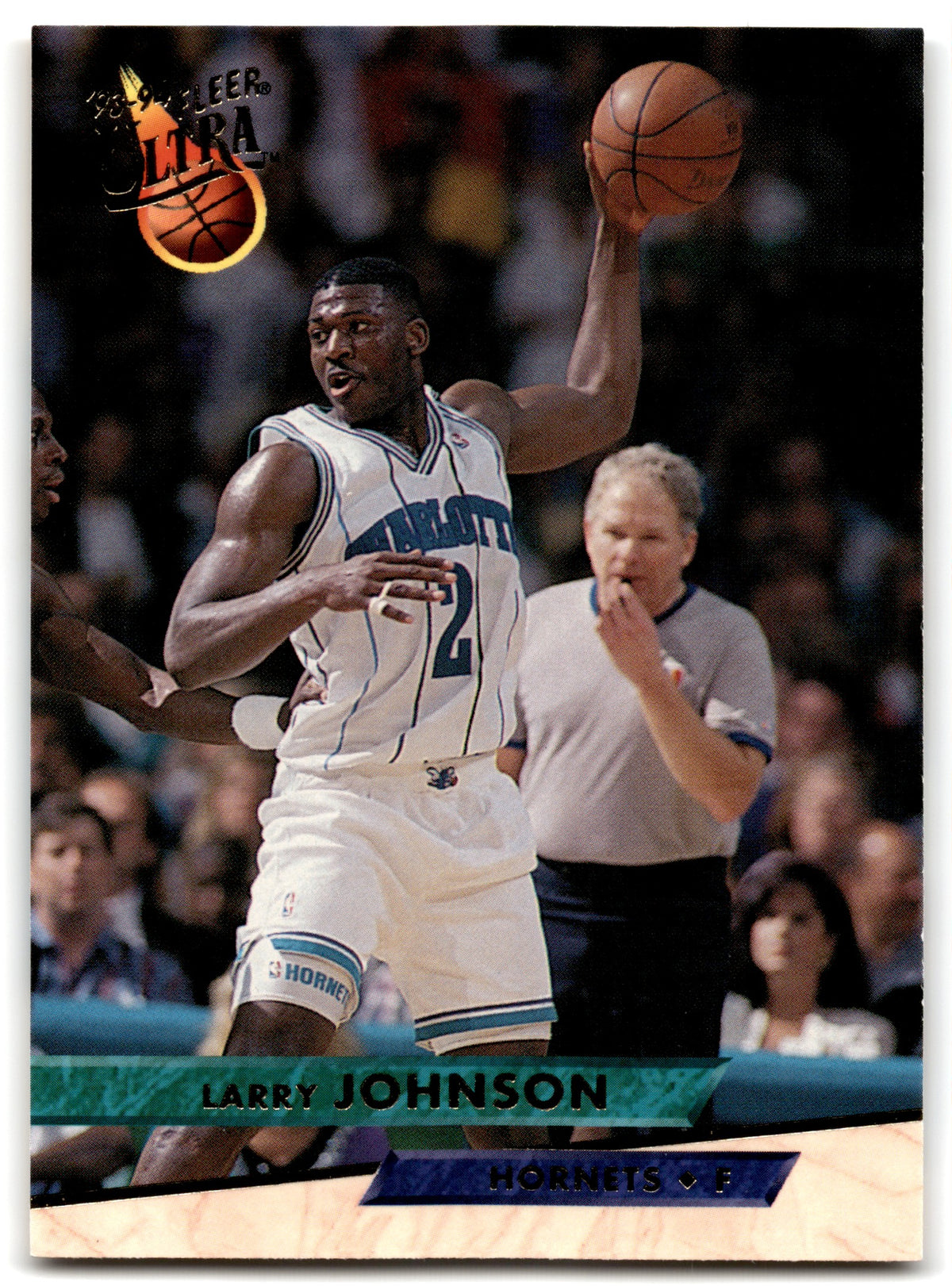 1993 Fleer Ultra Larry Johnson Charlotte Hornets Card#22