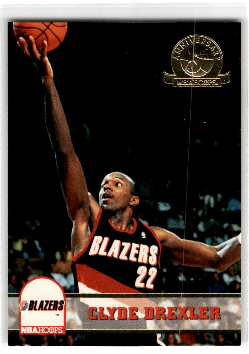 1993 Hoops 5th Anniversary Clyde Drexler Card 176 Default Title