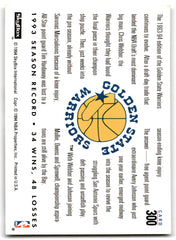 1993 SkyBox Chris Webber/Avery Johnson Golden State Warriors Card 300