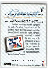 1993 SkyBox David Robinson Card 9