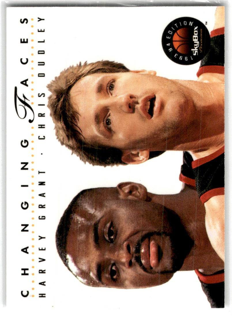 1993 Skybox Premium Harvey Grant Chris Dudley Card313 Default Title