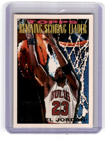 1993 Topps Gold Scoring Leader Michael Jordan Card 384