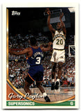 1993 Topps Gold Gary Payton Seattle SuperSonics Card 155