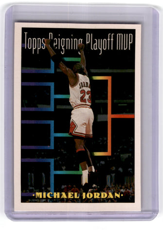 1993 Topps Playoff MVP Michael Jordan Card 199