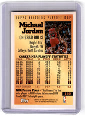 1993 Topps Playoff MVP Michael Jordan Card 199