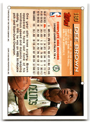 1993 Topps Dee Brown Boston Celtics Card 180